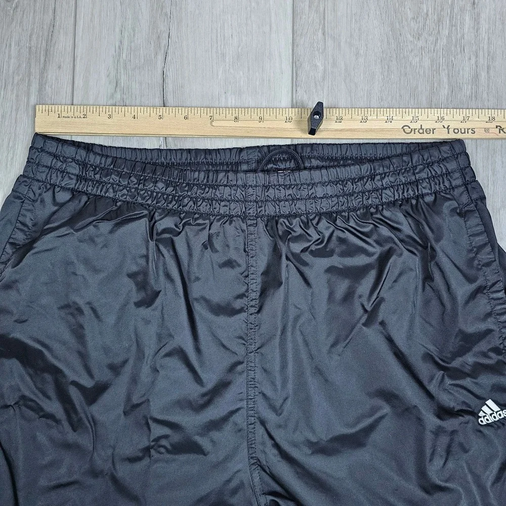 Vintage Adidas Track Pants Mens Extra Large Black Mesh Lined Relaxed Loose Y2K